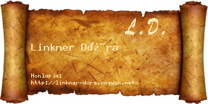 Linkner Dóra névjegykártya